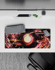 Abstract Deskmat | Mousepad | Deskpad - Celestial Firestorm - AniChan