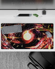 Abstract Deskmat | Mousepad | Deskpad - Celestial Firestorm - AniChan