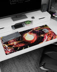 Abstract Deskmat | Mousepad | Deskpad - Celestial Firestorm - AniChan