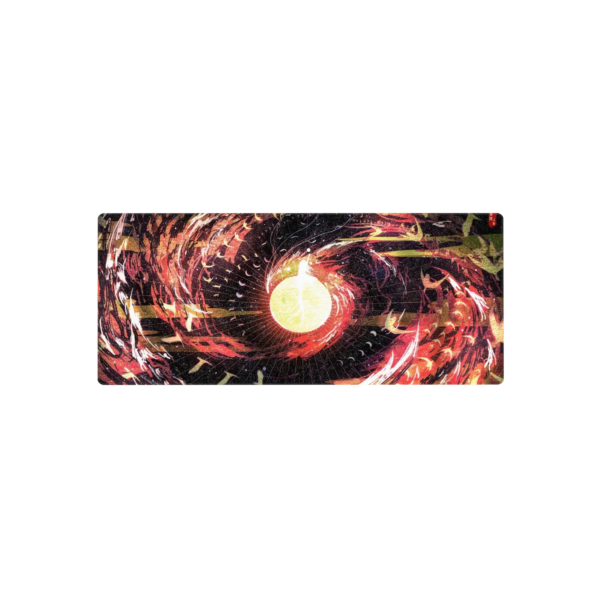 Abstract Deskmat | Mousepad | Deskpad - Celestial Firestorm - AniChan