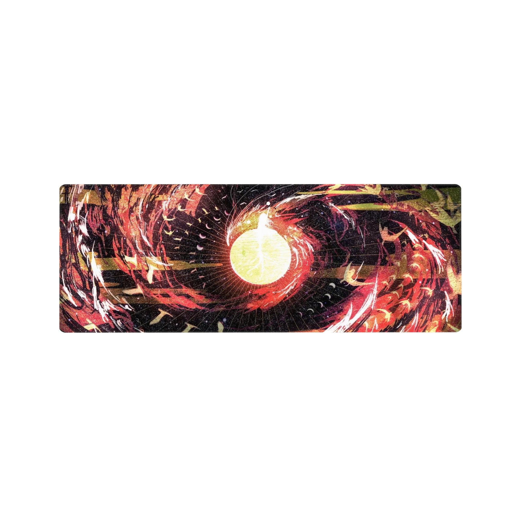 Abstract Deskmat | Mousepad | Deskpad - Celestial Firestorm - AniChan