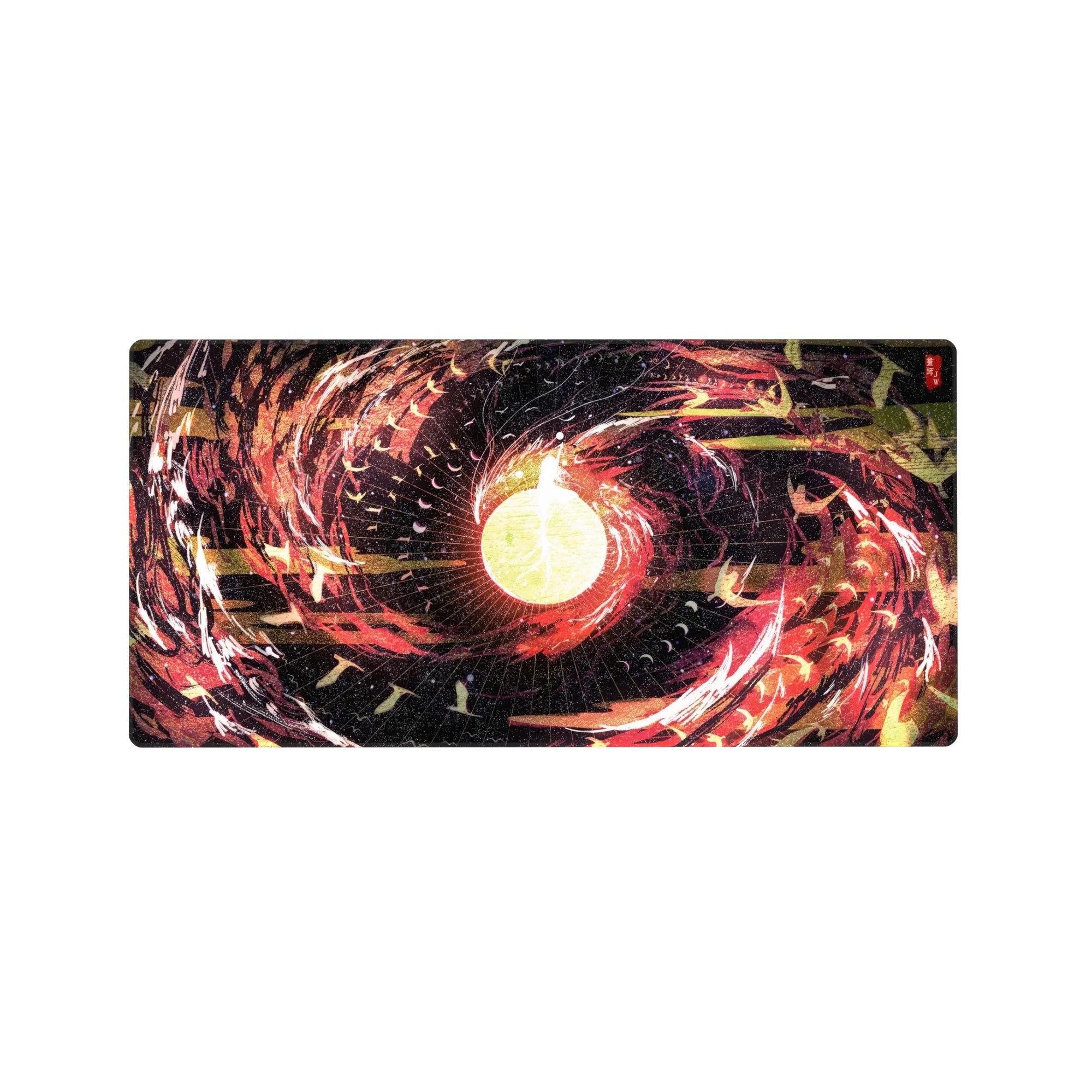 Abstract Deskmat | Mousepad | Deskpad - Celestial Firestorm - AniChan