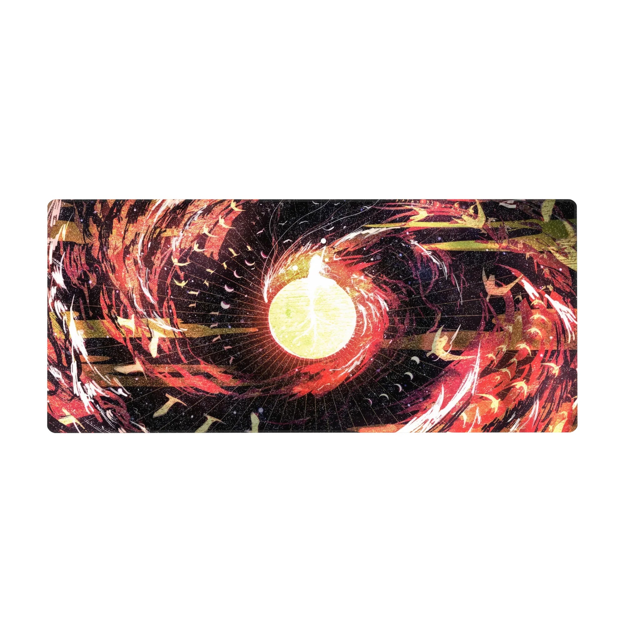 Abstract Deskmat | Mousepad | Deskpad - Celestial Firestorm - AniChan