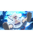 One Piece Deskmat | Mousepad | Deskpad - Luffy Moonlight Leap - AniChan