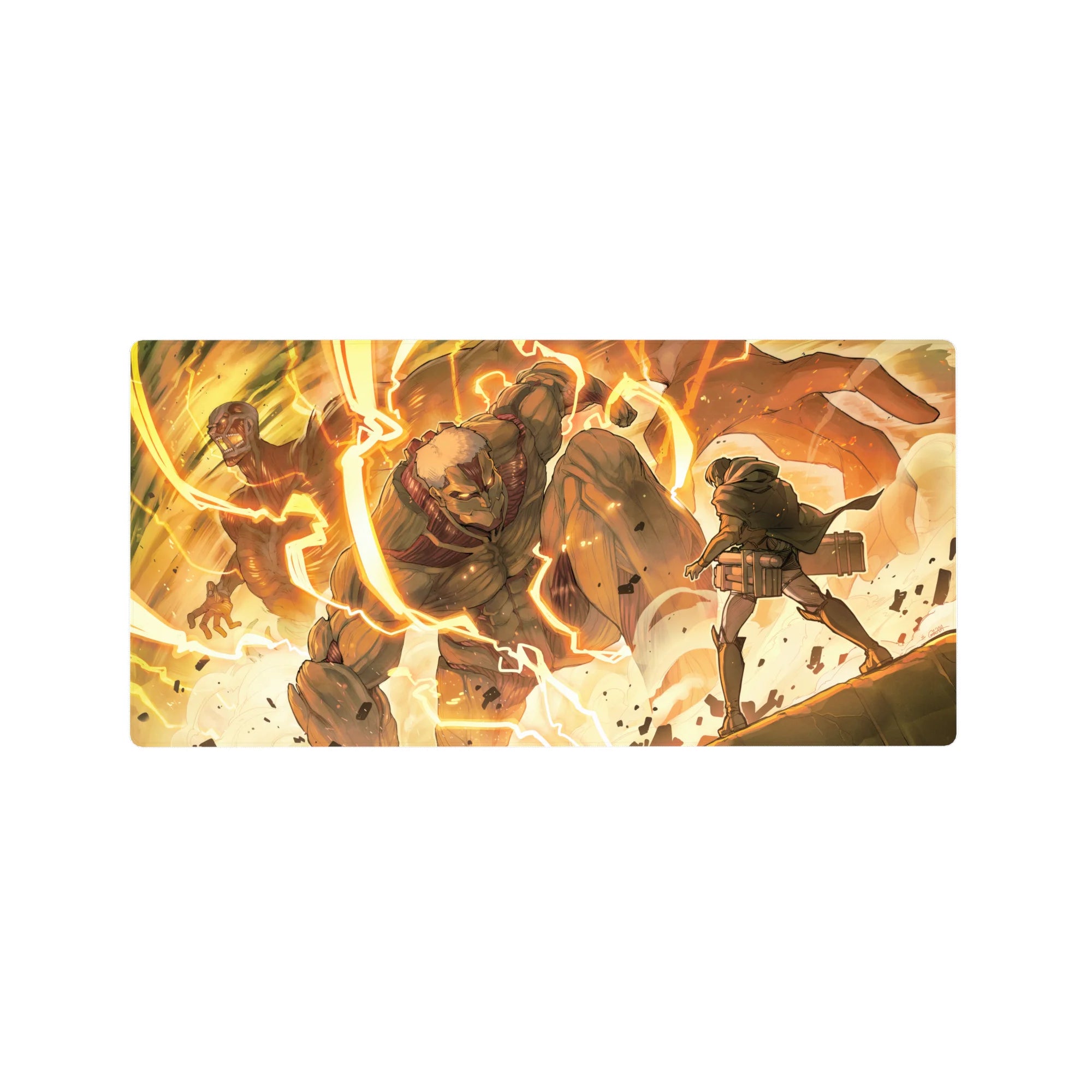 Attack on Titan - Anime Mouse Pad and Desk Pad - Titan Clash Inferno - AniChan