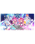 Sound Voltex Exceed Gear anime girl mouse pad 32x16 inches with twin heroines and team rifle scene.