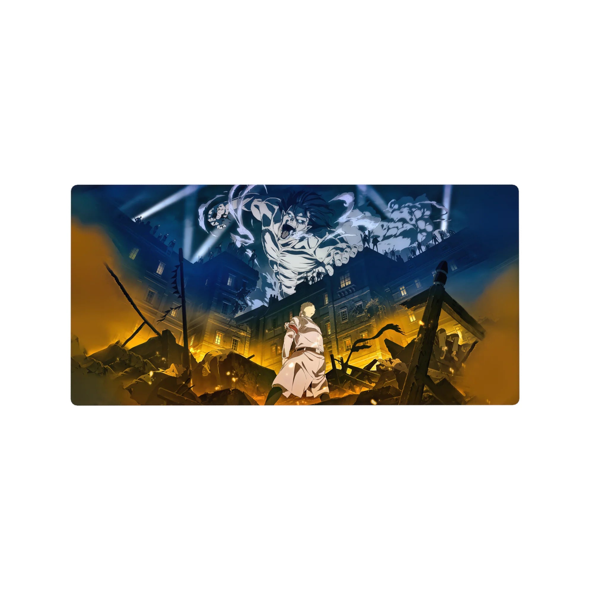 Attack on Titan - Anime Mouse Pad and Desk Pad - Eren’s Titan Wrath - AniChan