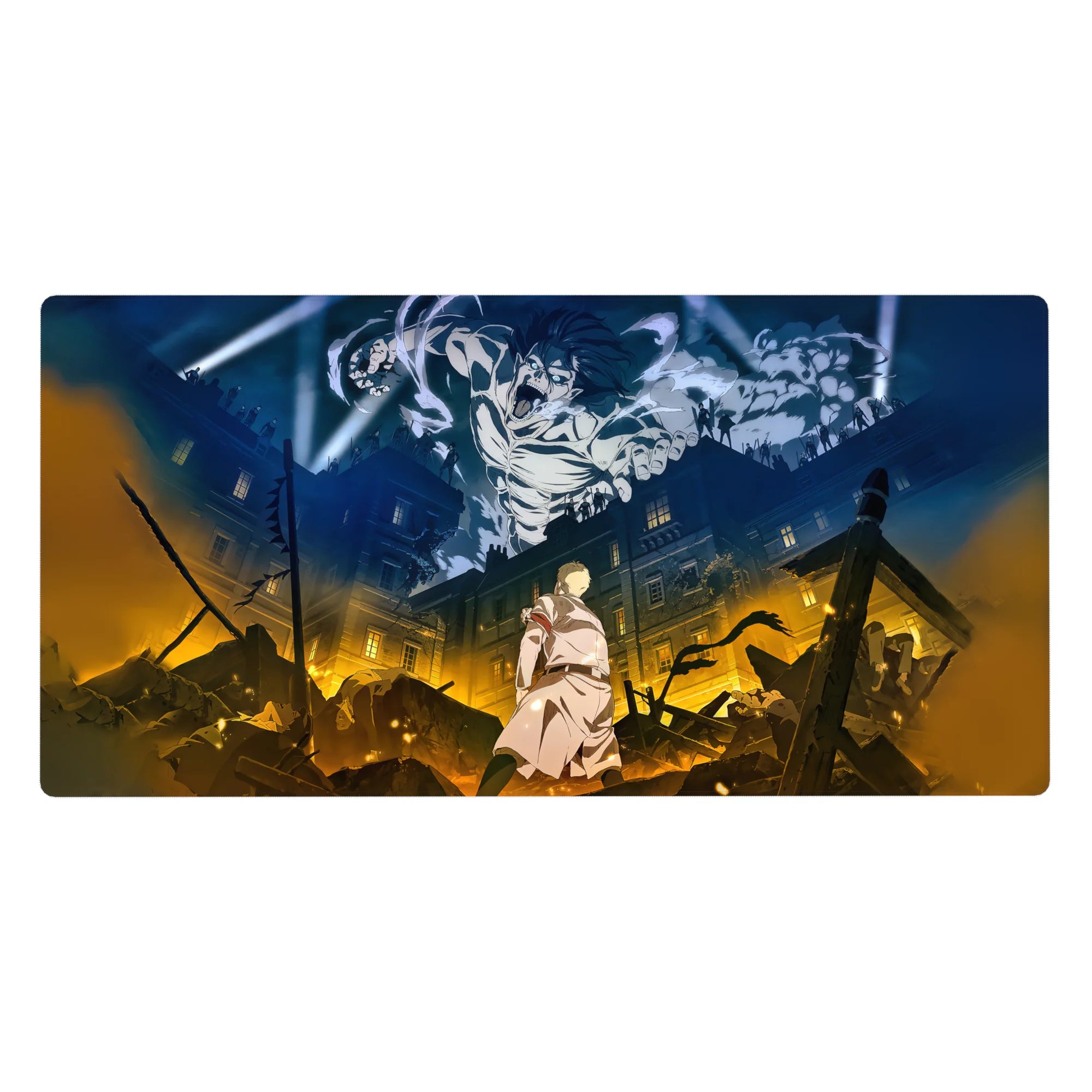 Attack on Titan - Anime Mouse Pad and Desk Pad - Eren’s Titan Wrath - AniChan