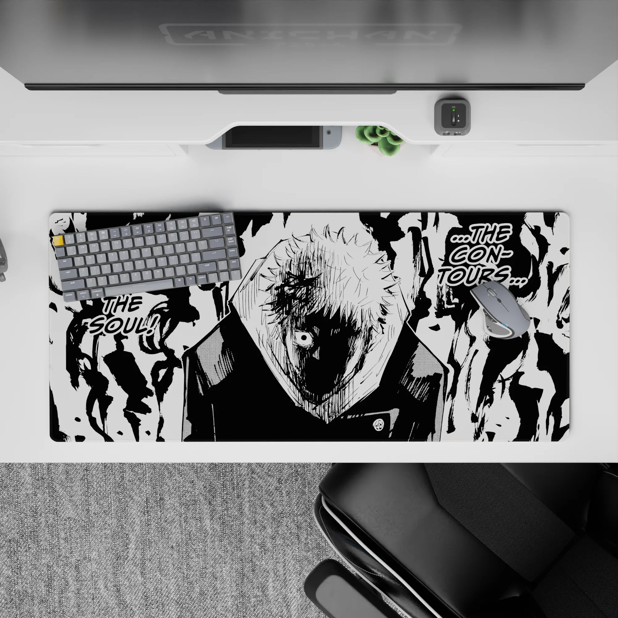 Jujutsu Kaisen Deskmat | Mousepad | Deskpad - Contours of the Soul - AniChan