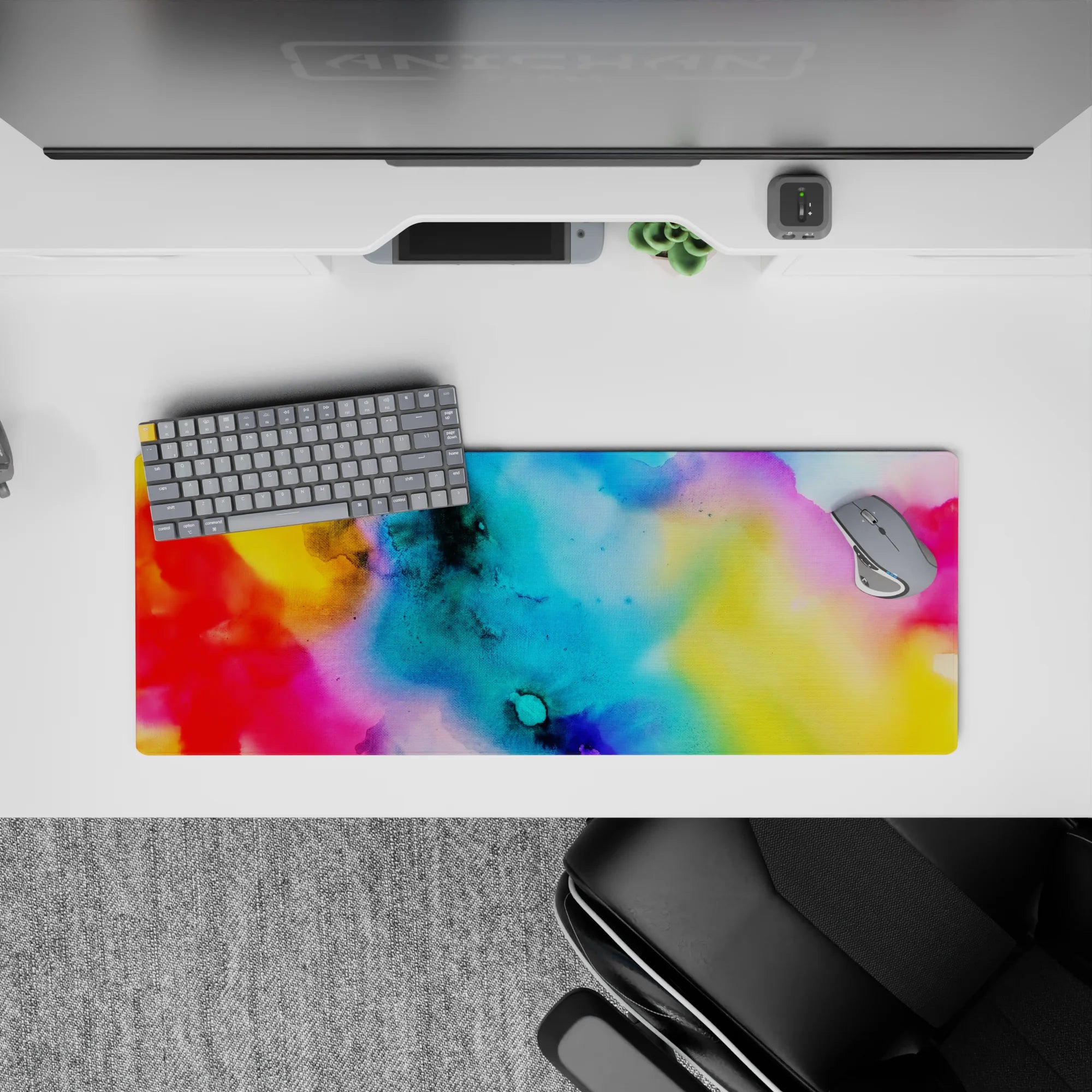 Abstract Deskmat | Mousepad | Deskpad - Vivid Flow - AniChan