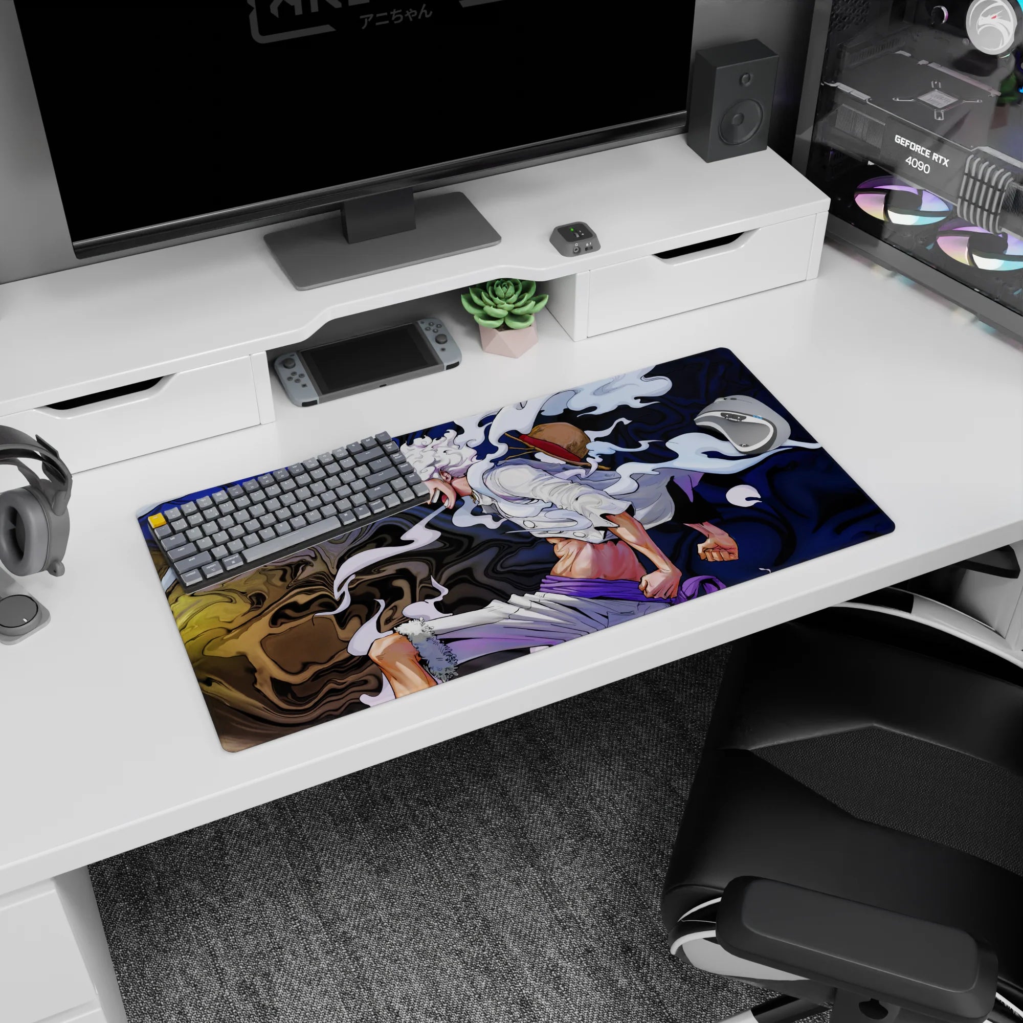 One Piece Deskmat | Mousepad | Deskpad - Gear Fifth Awakening - AniChan