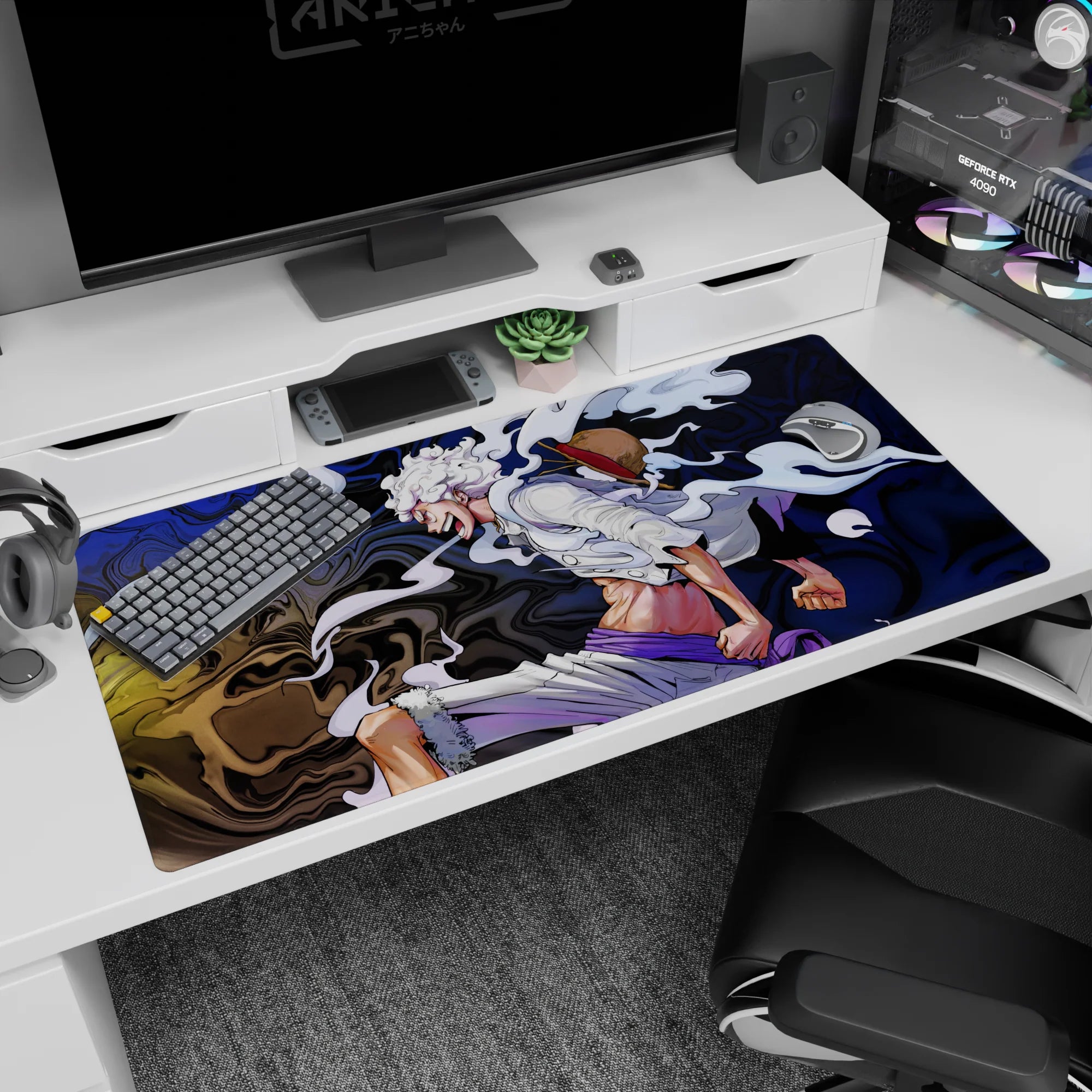 One Piece Deskmat | Mousepad | Deskpad - Gear Fifth Awakening - AniChan