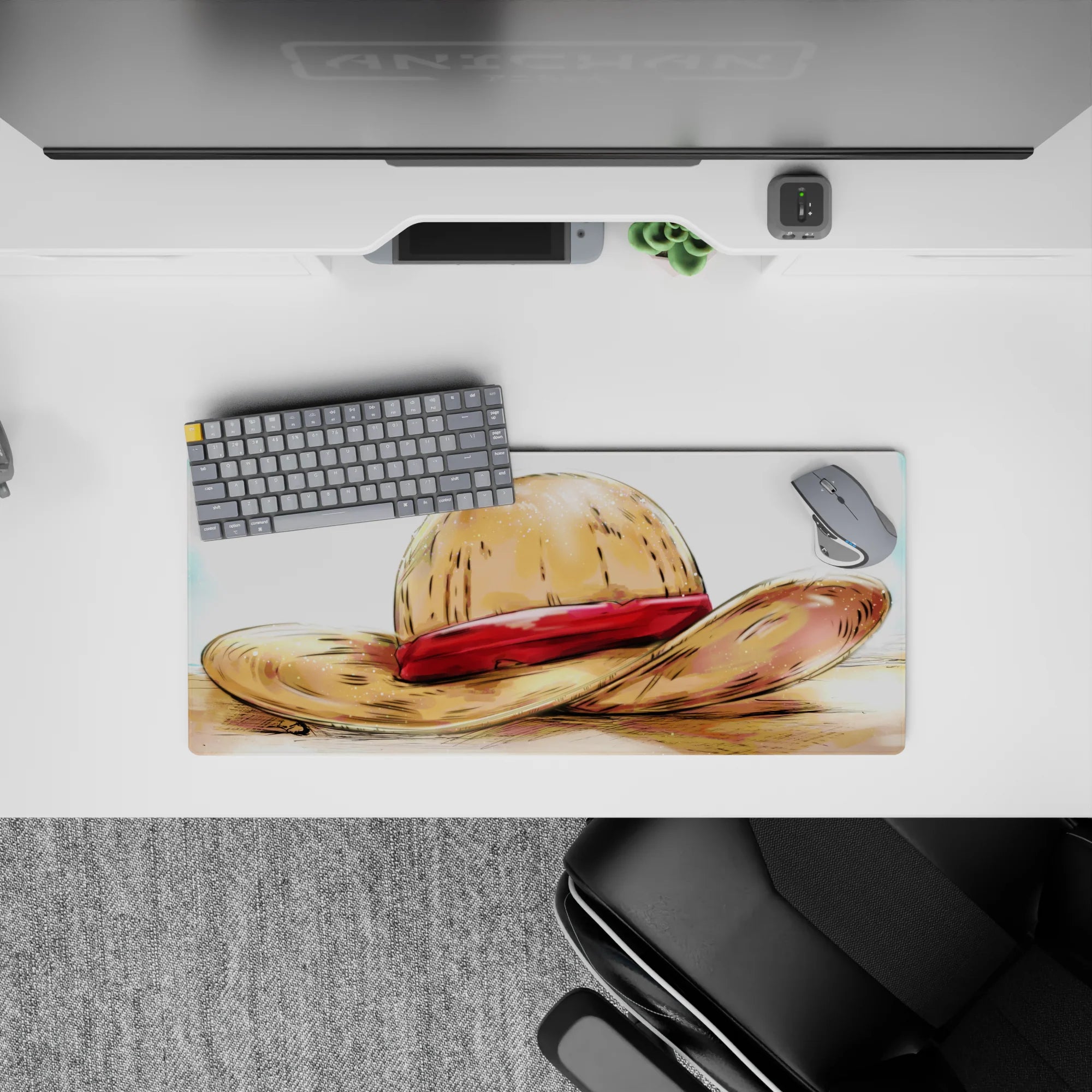 One Piece Deskmat | Mousepad | Deskpad - Legendary Straw Hat - AniChan