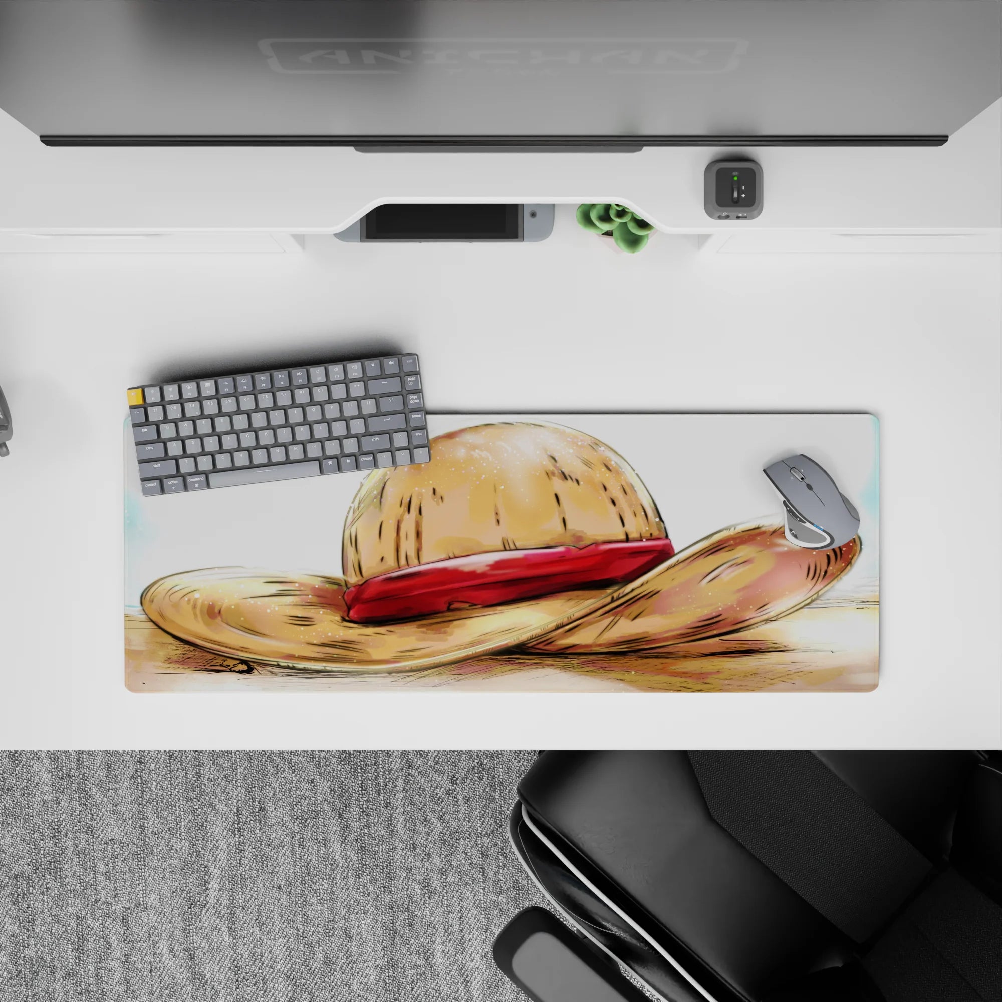 One Piece Deskmat | Mousepad | Deskpad - Legendary Straw Hat - AniChan