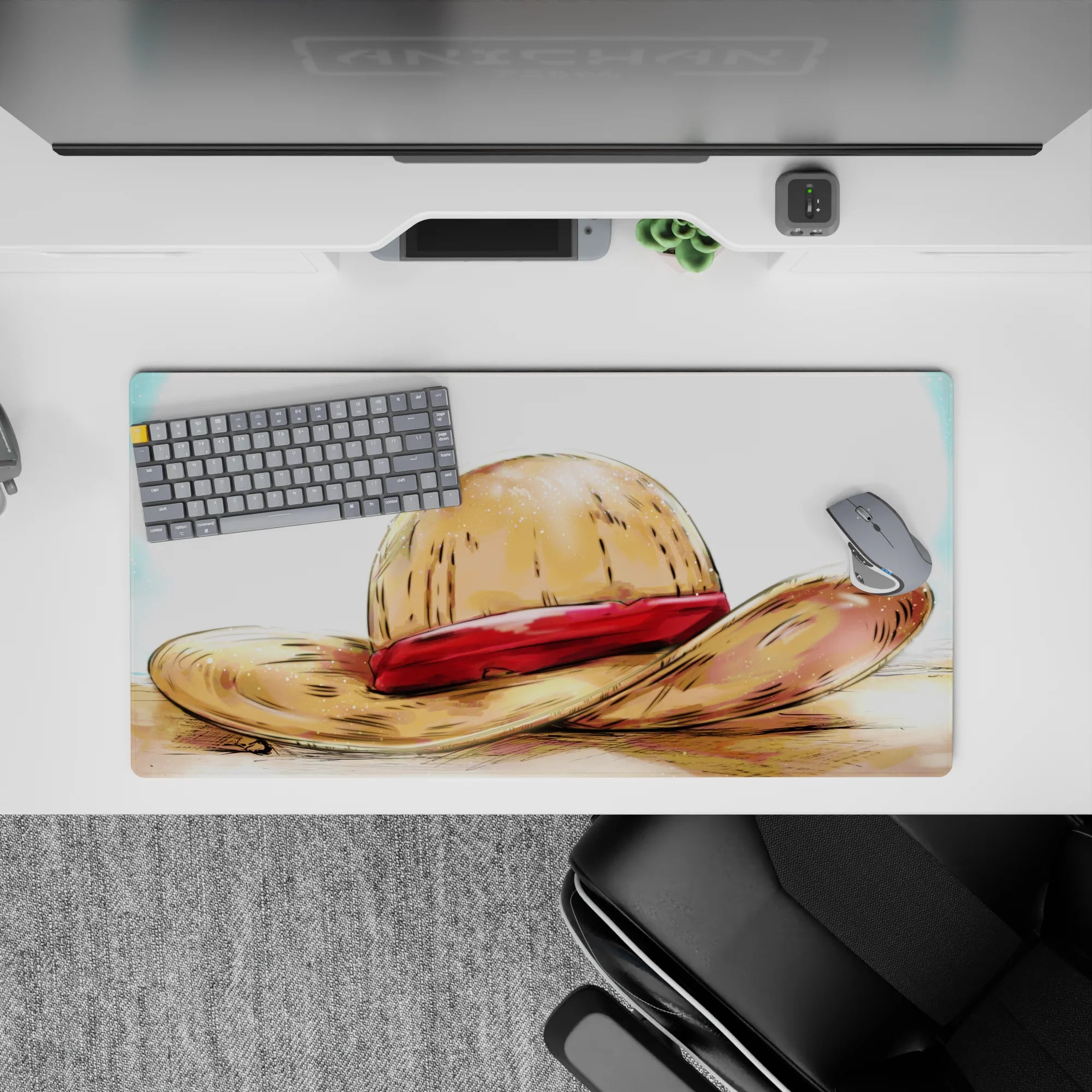 One Piece Deskmat | Mousepad | Deskpad - Legendary Straw Hat - AniChan