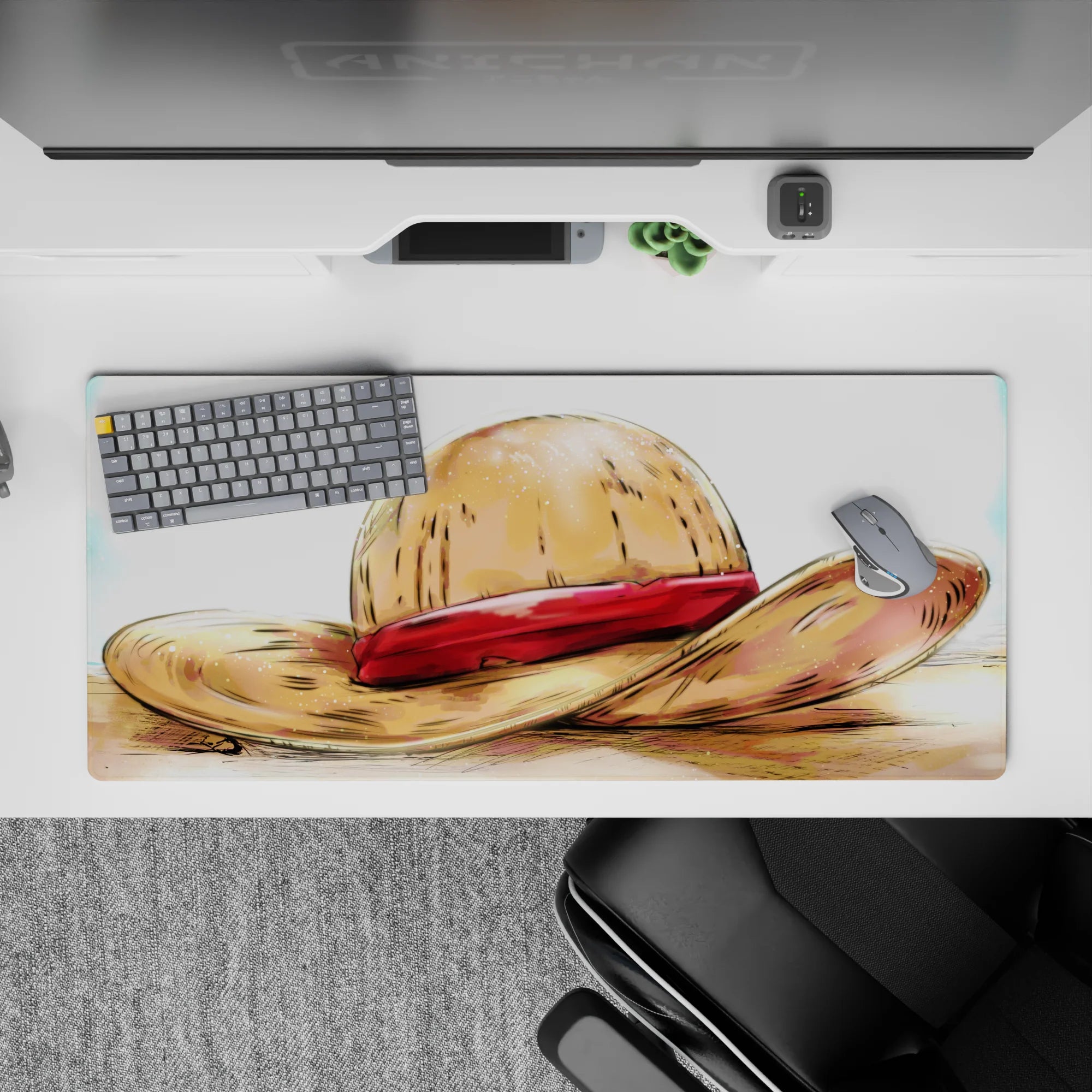 One Piece Deskmat | Mousepad | Deskpad - Legendary Straw Hat - AniChan