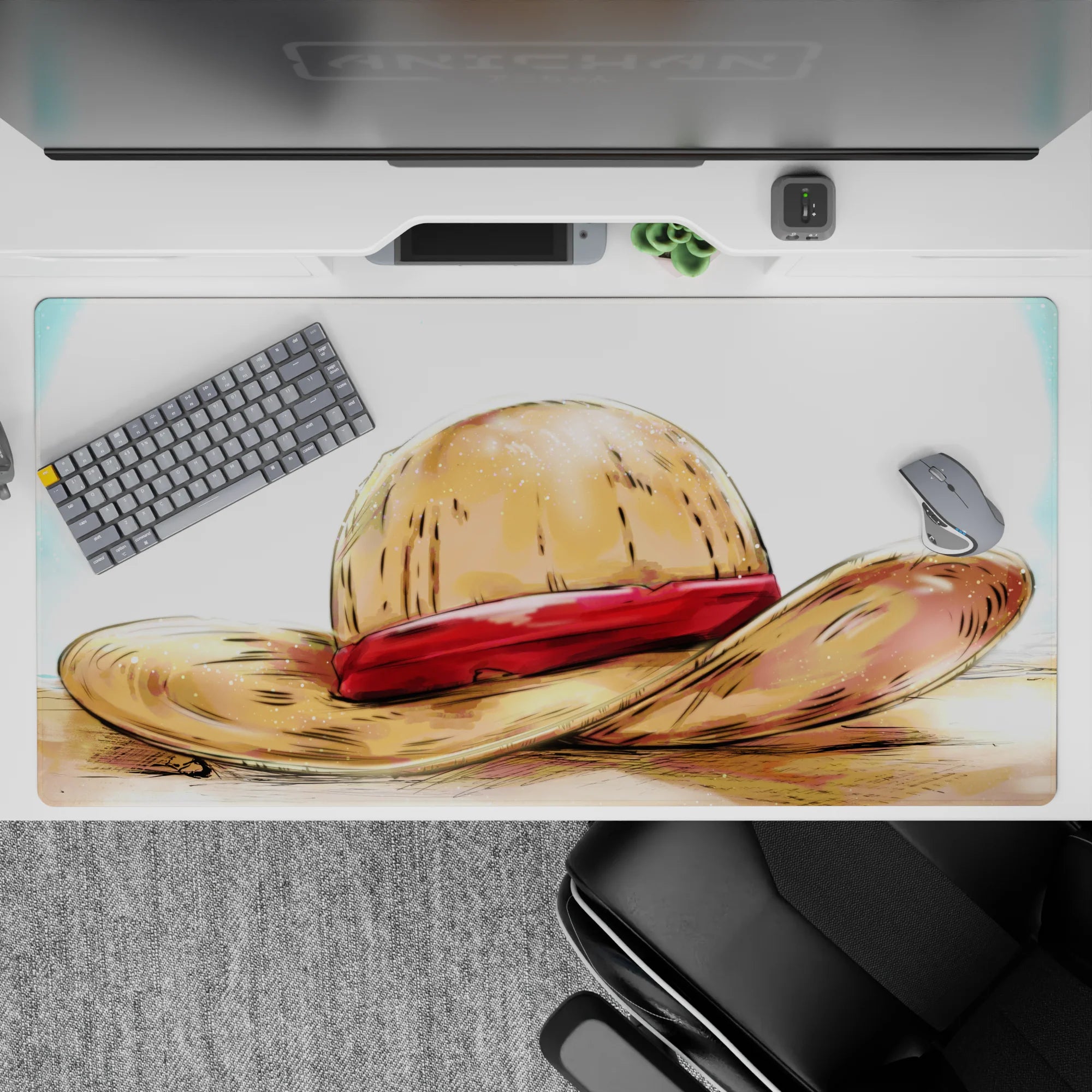 One Piece Deskmat | Mousepad | Deskpad - Legendary Straw Hat - AniChan