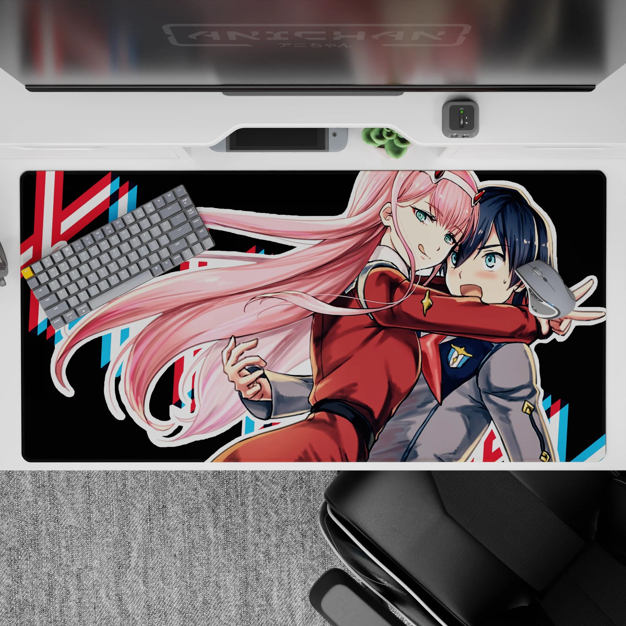 Darling In The Franxx - Anime Mouse Pad and Desk Pad - Fierce Connection - AniChan