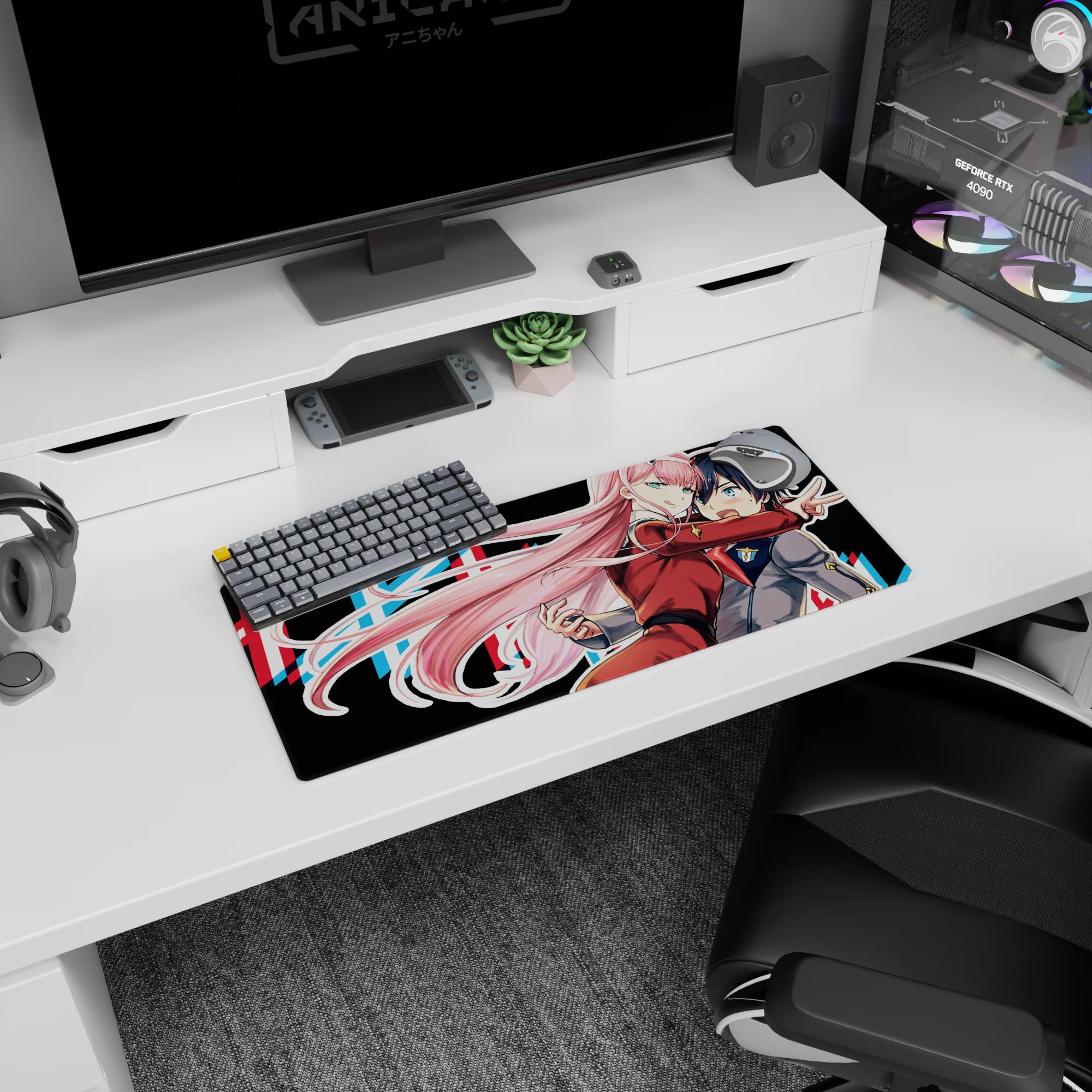 Darling In The Franxx - Anime Mouse Pad and Desk Pad - Fierce Connection - AniChan