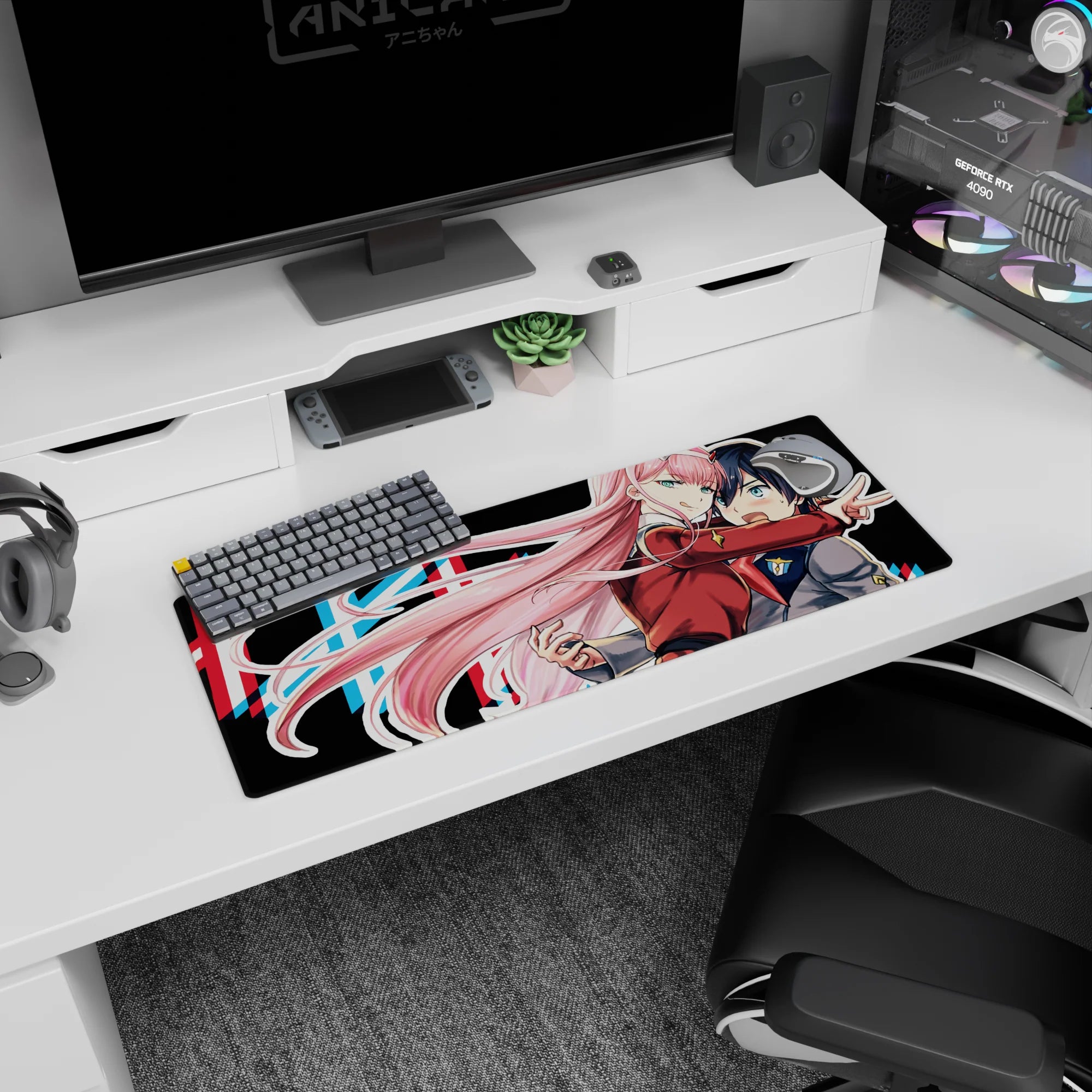 Darling In The Franxx - Anime Mouse Pad and Desk Pad - Fierce Connection - AniChan