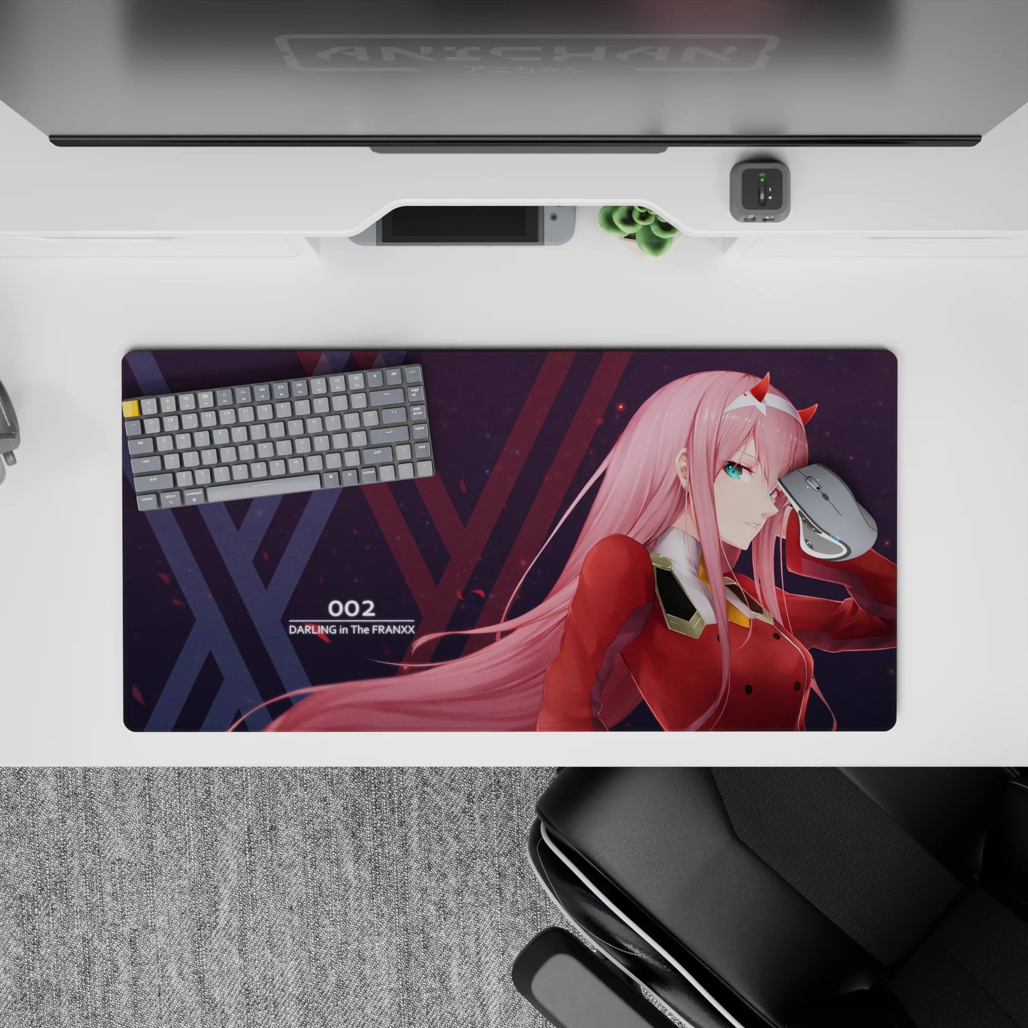 Darling In The Franxx - Anime Mouse Pad and Desk Pad - Crimson Authority - AniChan