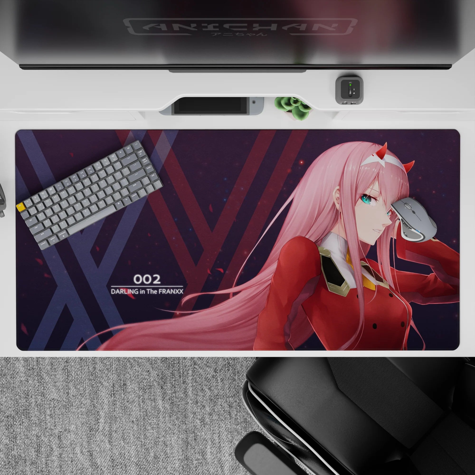 Darling In The Franxx - Anime Mouse Pad and Desk Pad - Crimson Authority - AniChan