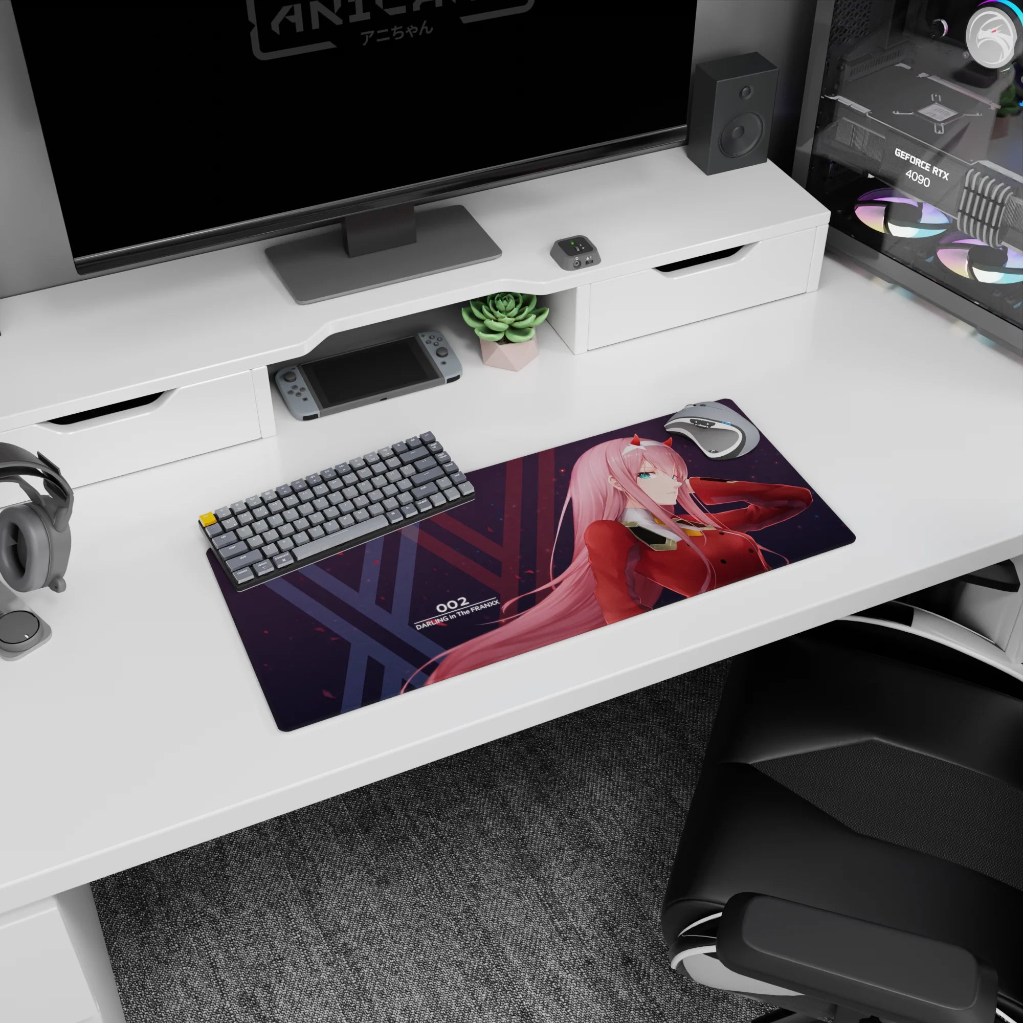 Darling In The Franxx - Anime Mouse Pad and Desk Pad - Crimson Authority - AniChan