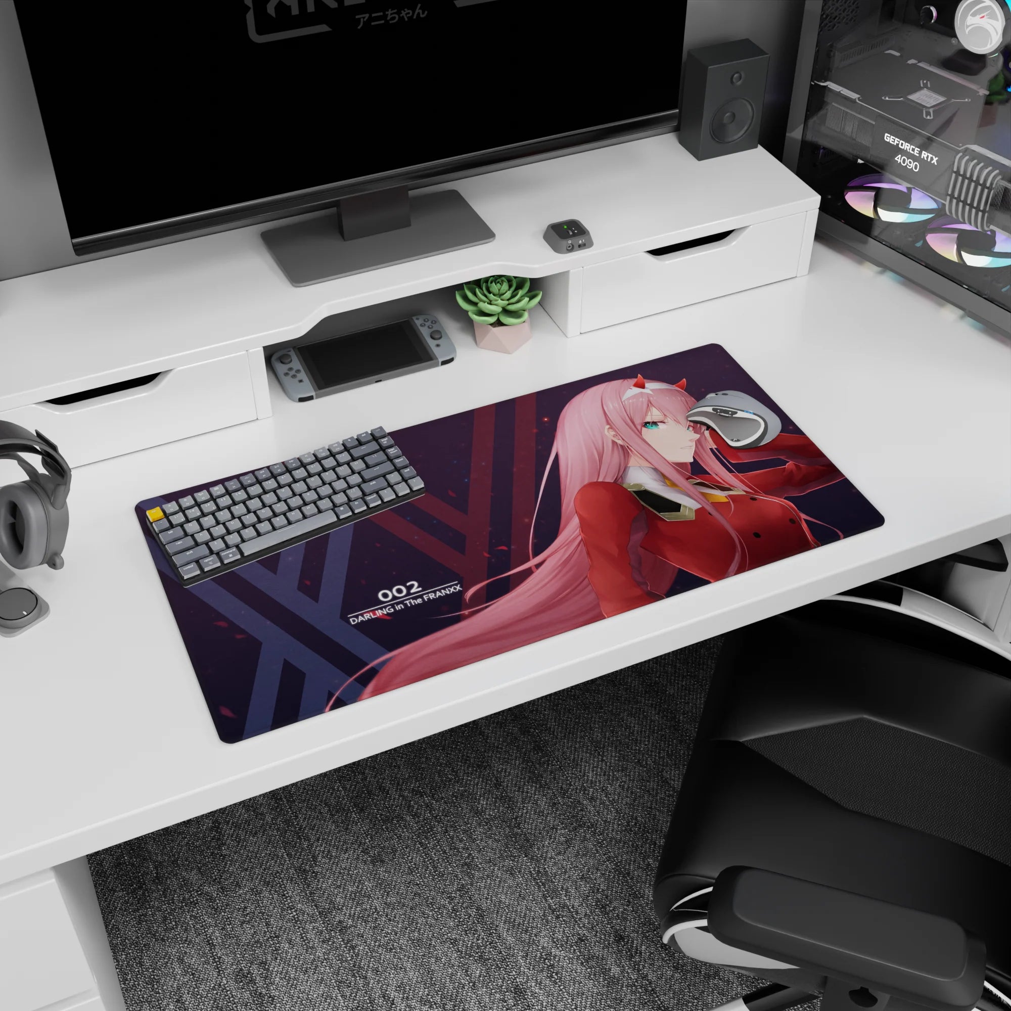 Darling In The Franxx - Anime Mouse Pad and Desk Pad - Crimson Authority - AniChan