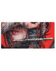 Samurai Girl Deskmat | Mousepad | Deskpad - Crimson Gaze Warrior - AniChan