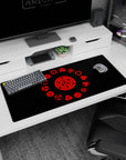 Akatsuki Deskmat | Mousepad | Deskpad - Eternal Sharingan Circle - AniChan