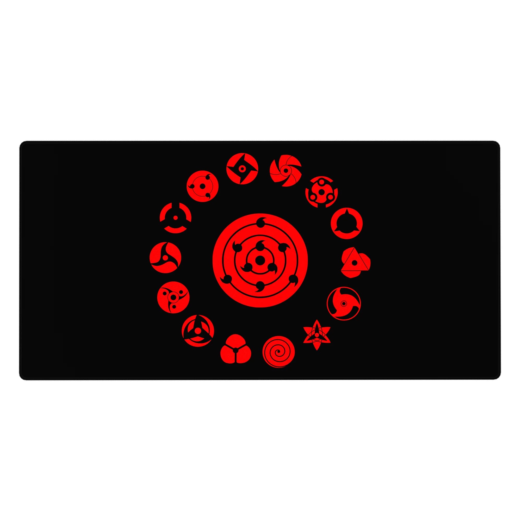 Akatsuki Deskmat | Mousepad | Deskpad - Eternal Sharingan Circle - AniChan