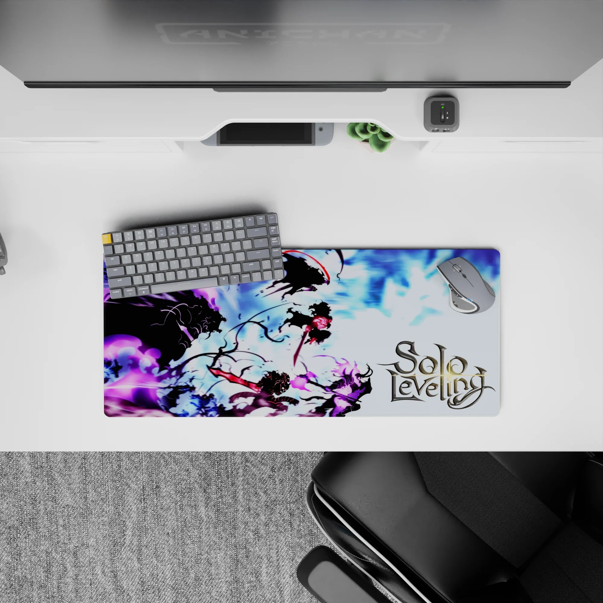 Solo Leveling Deskmat | Mousepad | Deskpad - Shadow Clash Frenzy