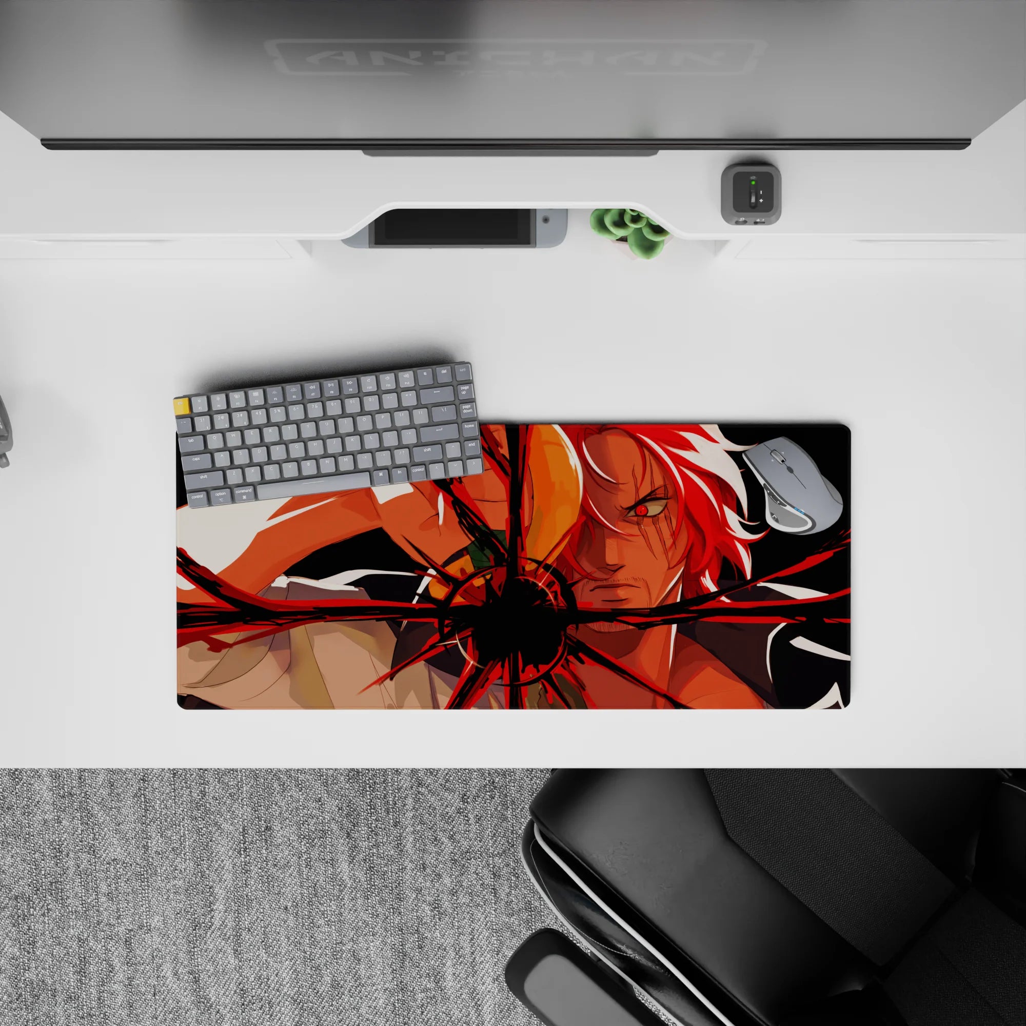 One Piece Deskmat | Mousepad | Deskpad - Red-Haired Fury - AniChan