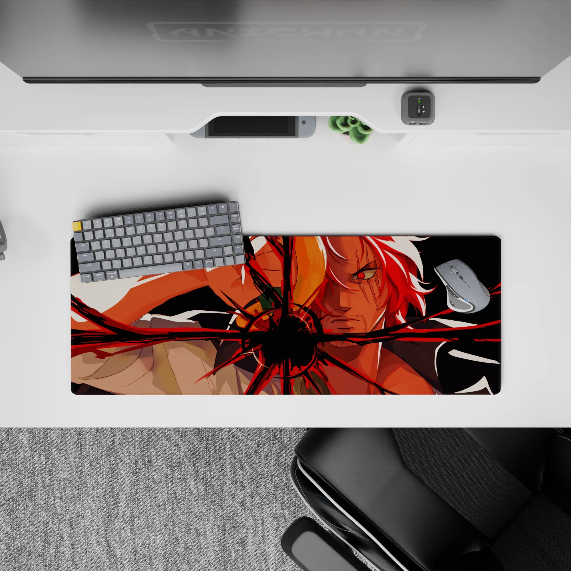 One Piece Deskmat | Mousepad | Deskpad - Red-Haired Fury - AniChan