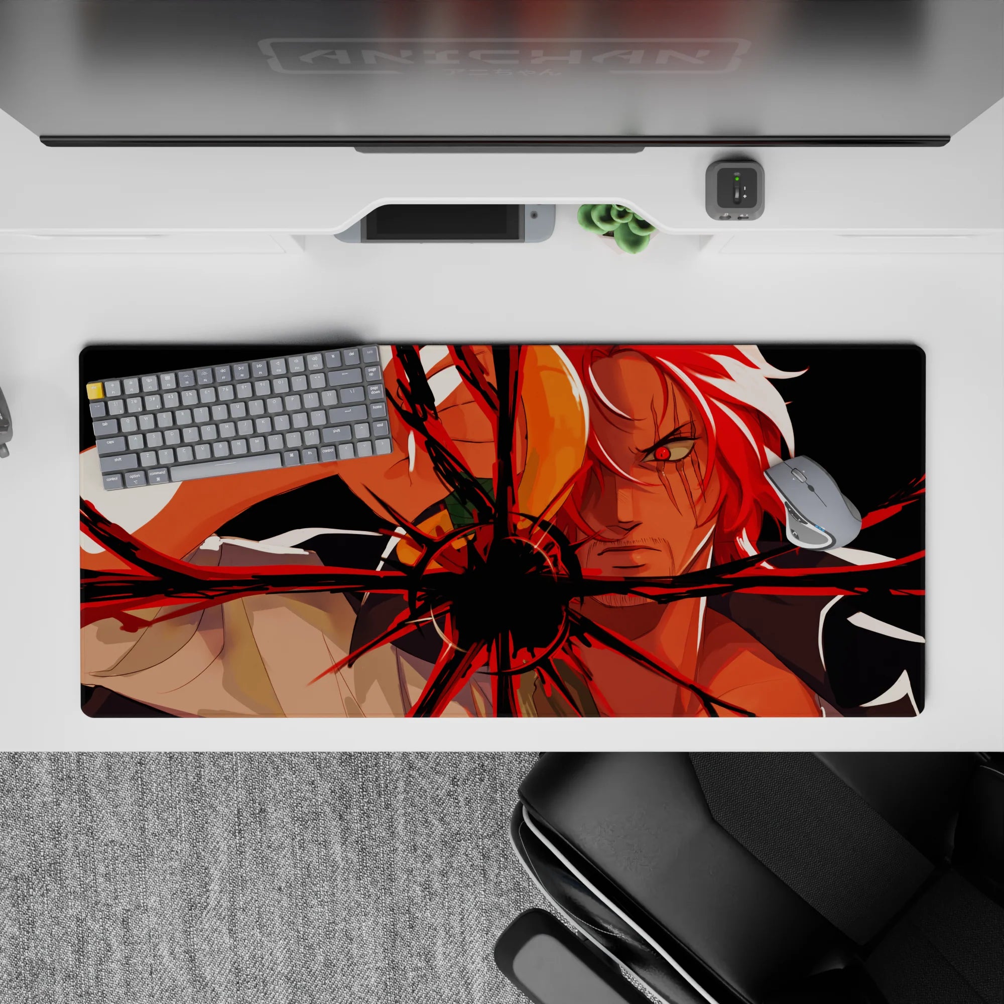 One Piece Deskmat | Mousepad | Deskpad - Red-Haired Fury - AniChan