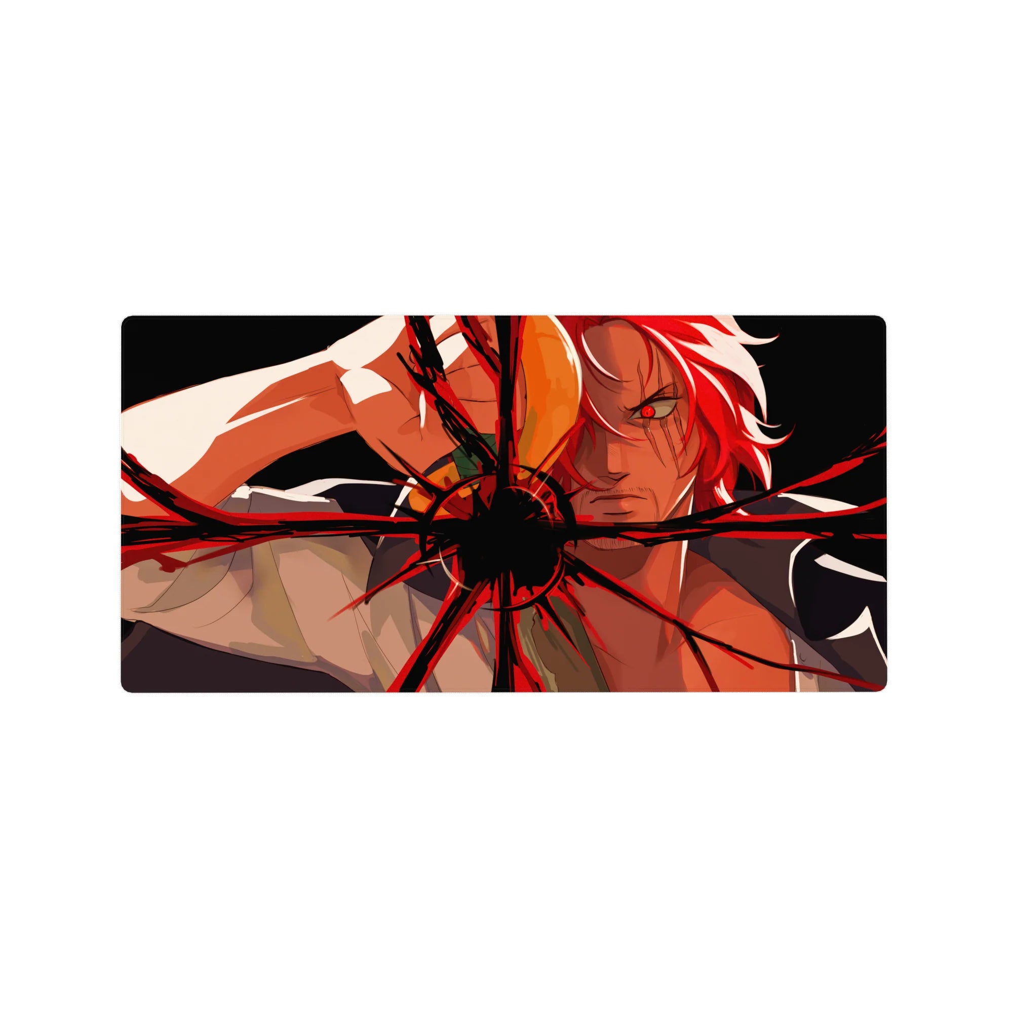 One Piece Deskmat | Mousepad | Deskpad - Red-Haired Fury - AniChan