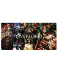 Anime mouse pad 32x16 inches featuring Overlord's Ainz Ooal Gown, Albedo, Demiurge, and Shalltear in a dynamic, powerful design.