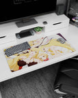32x16 inches Seven Deadly Sins mouse pad showing Elizabeth Liones and Elaine in gentle teasing poses.