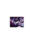 14x10 inches classic anime girl mouse pad with twin-tail fighter and oversized cannon, neon speed-streak art.