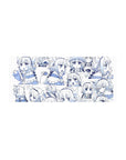 28x12 inches anime girl mouse pad with chibi Kanna faces, sparkles, and expressions on white.