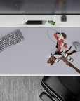 Attack on Titan - Anime Mouse Pad and Desk Pad - Levi's Aerial Strike - AniChan