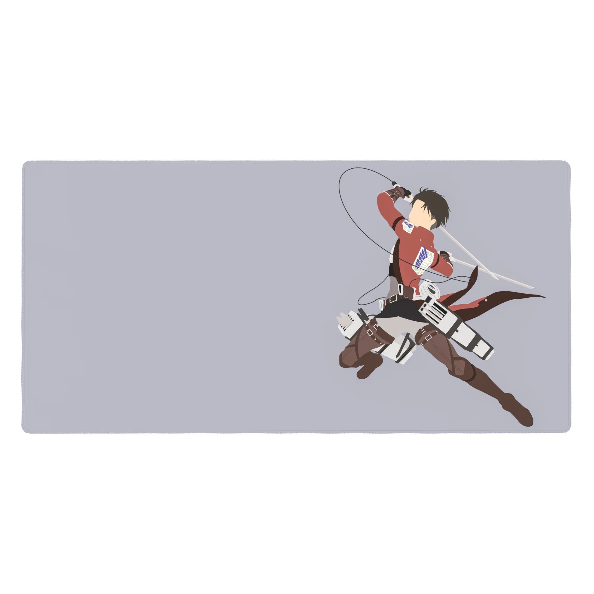 Attack on Titan - Anime Mouse Pad and Desk Pad - Levi's Aerial Strike - AniChan