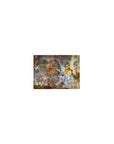 Cosmic themed classic mouse pad 14x10 inches with dreamy teal, gold, and white nebula design for stylish desk setups.