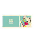 RX-78-2 Gundam poster-style anime mouse pad, clean lines and bold typography, 28x12 inches.