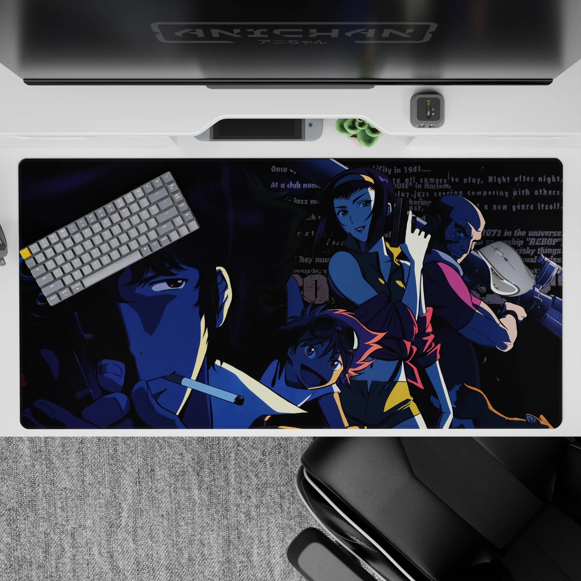 Cowboy Bepop - Anime Mouse Pad and Desk Pad - Noir Groove - AniChan