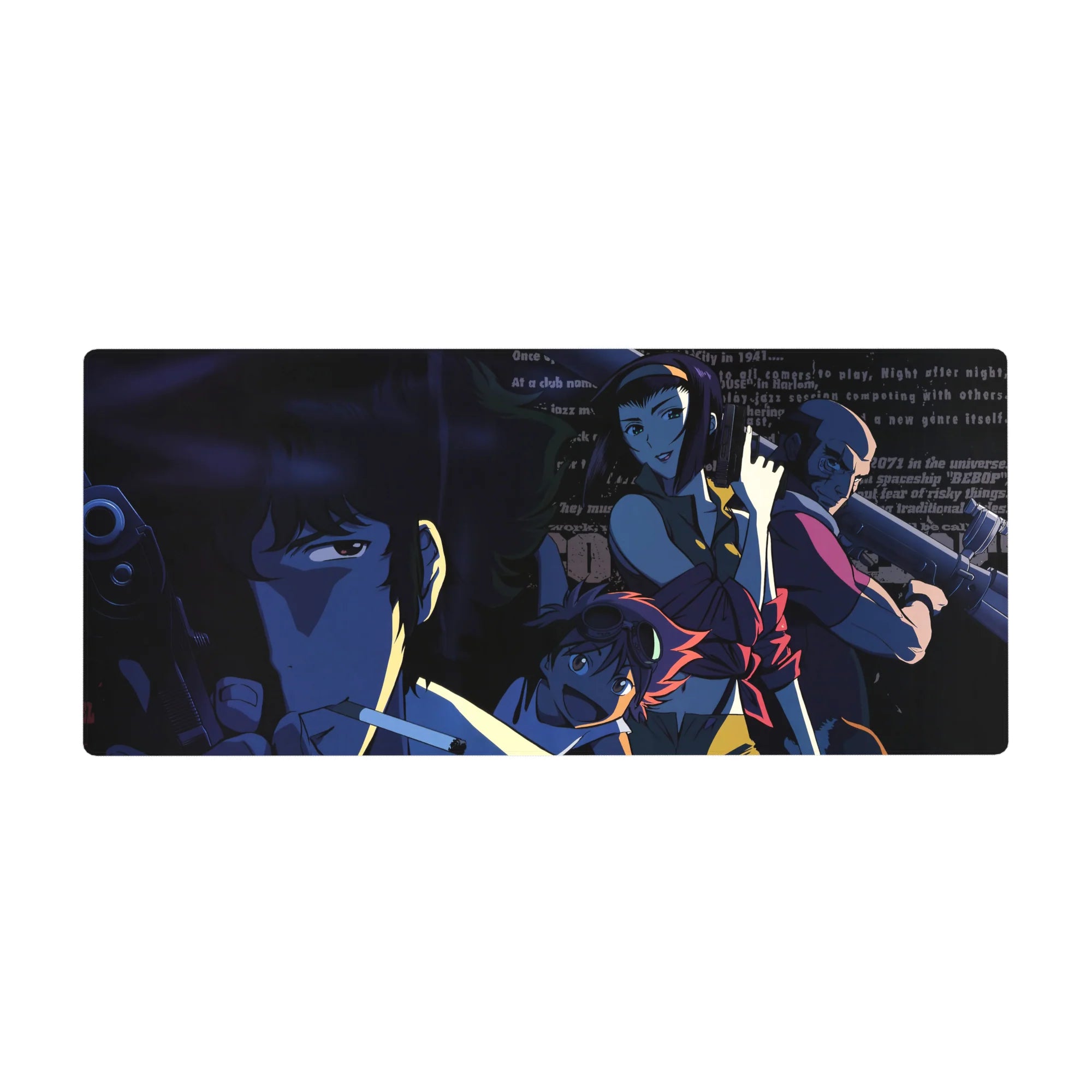 Cowboy Bepop - Anime Mouse Pad and Desk Pad - Noir Groove - AniChan