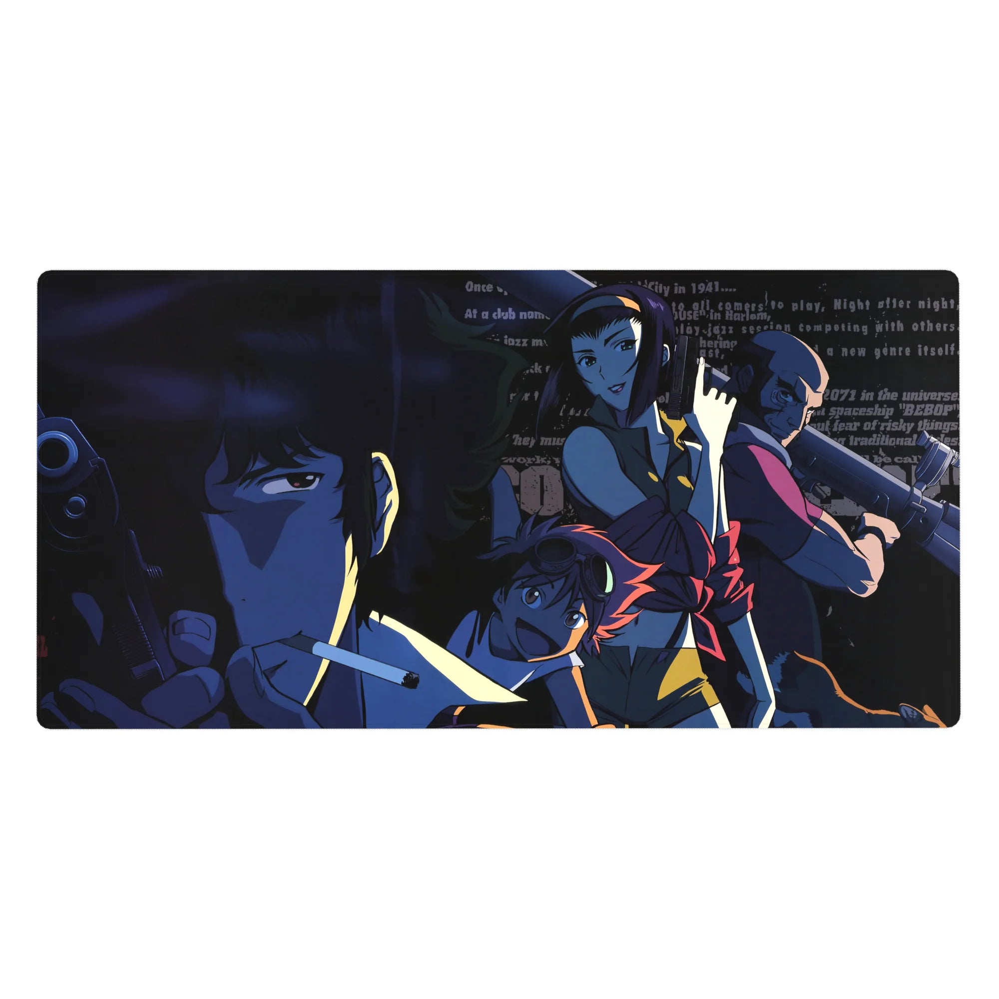 Cowboy Bepop - Anime Mouse Pad and Desk Pad - Noir Groove - AniChan