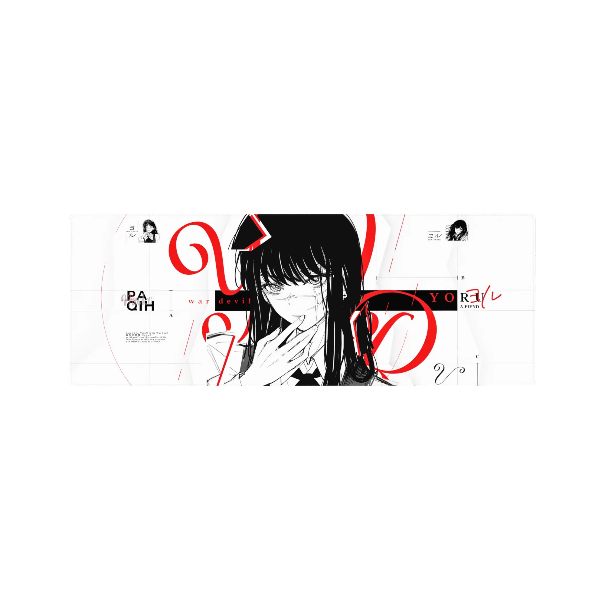 Chainsaw Man - Anime Mouse Pad and Desk Pad - War Devil’s Gaze - AniChan