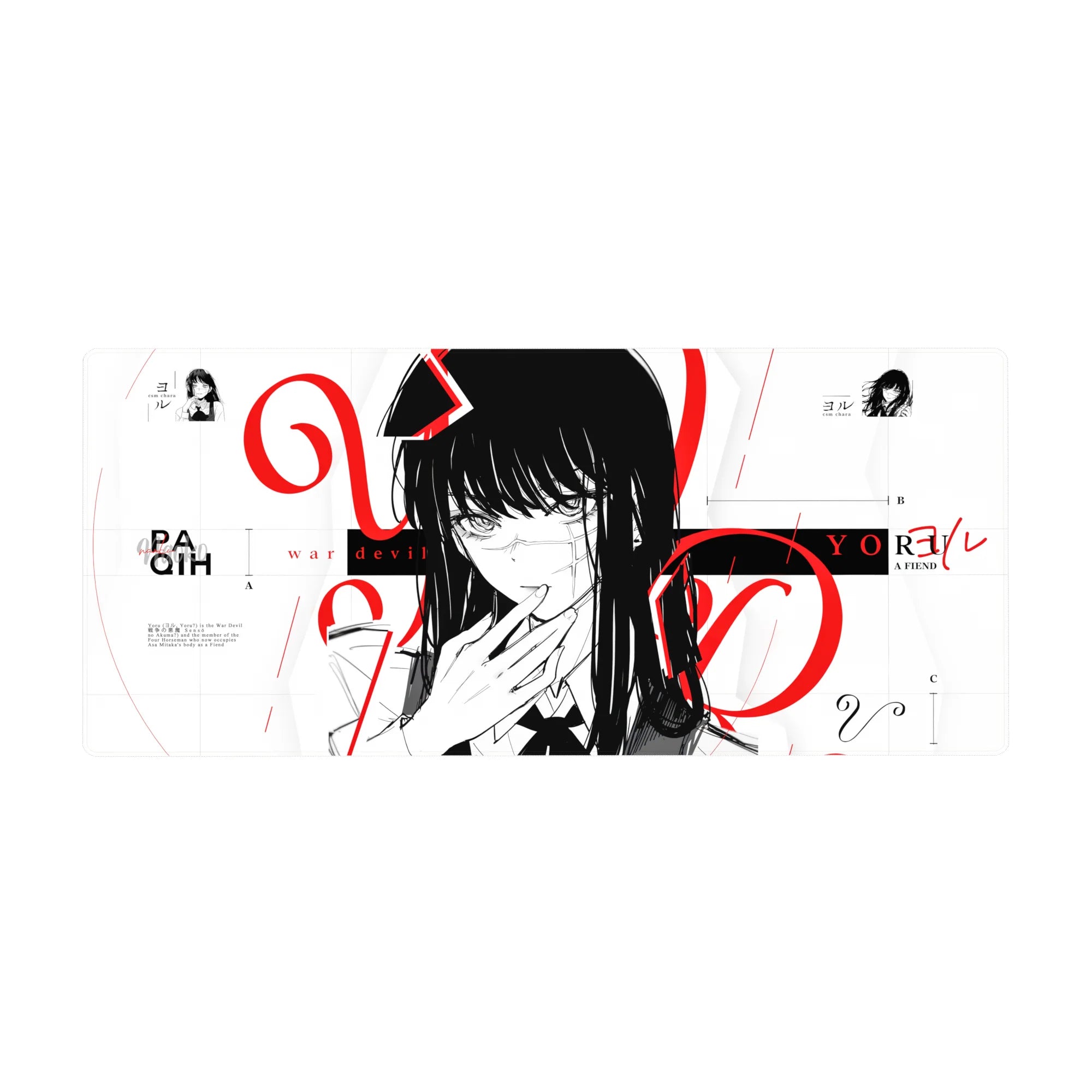 Chainsaw Man - Anime Mouse Pad and Desk Pad - War Devil’s Gaze - AniChan