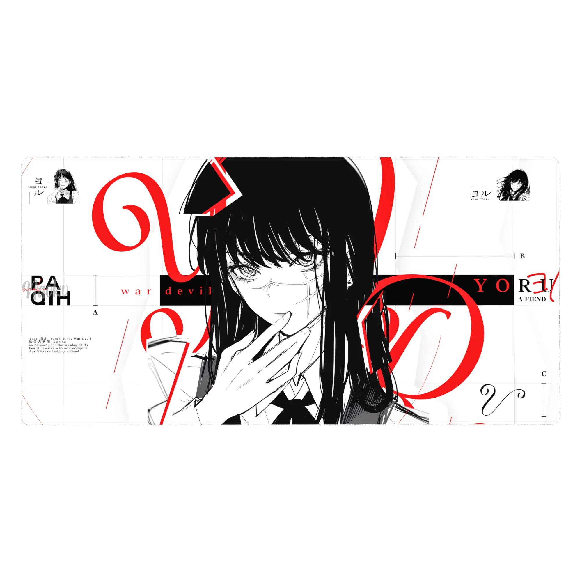 Chainsaw Man - Anime Mouse Pad and Desk Pad - War Devil’s Gaze - AniChan